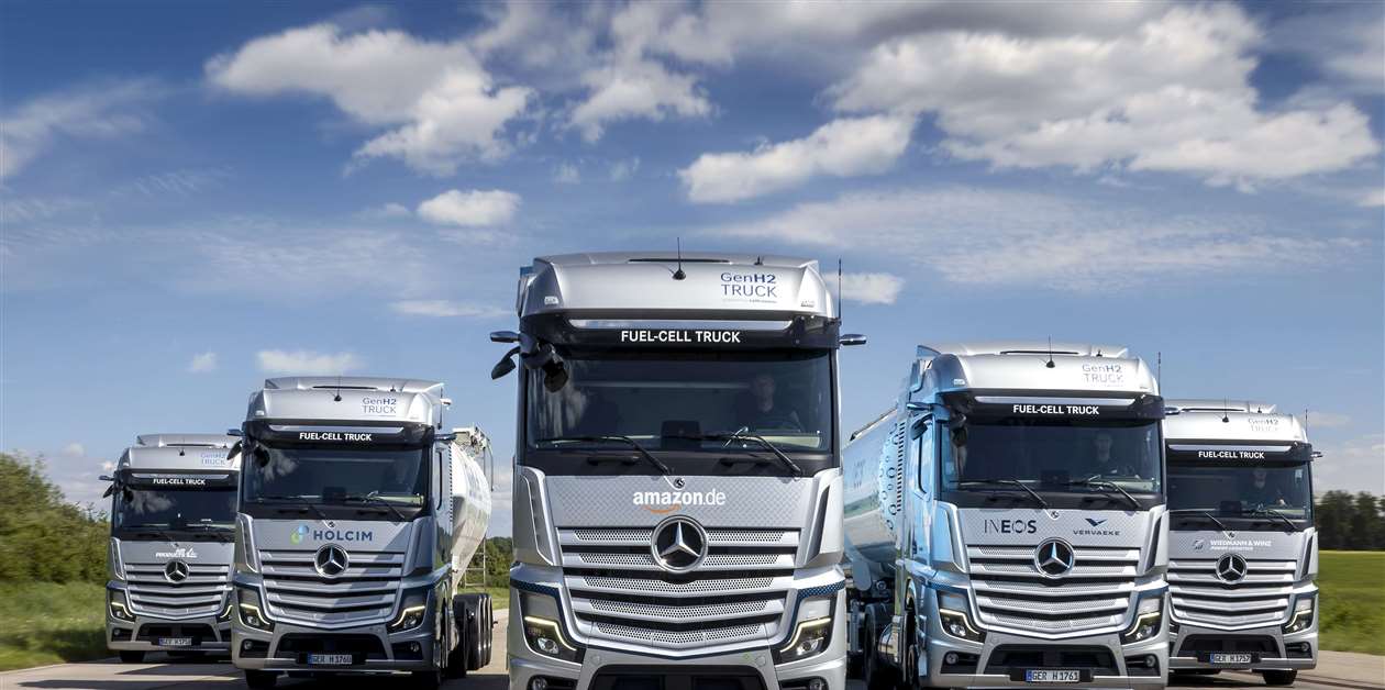Mercedes-Benz GenH2 Fuel Cell Trucks Enter Customer Field Trials