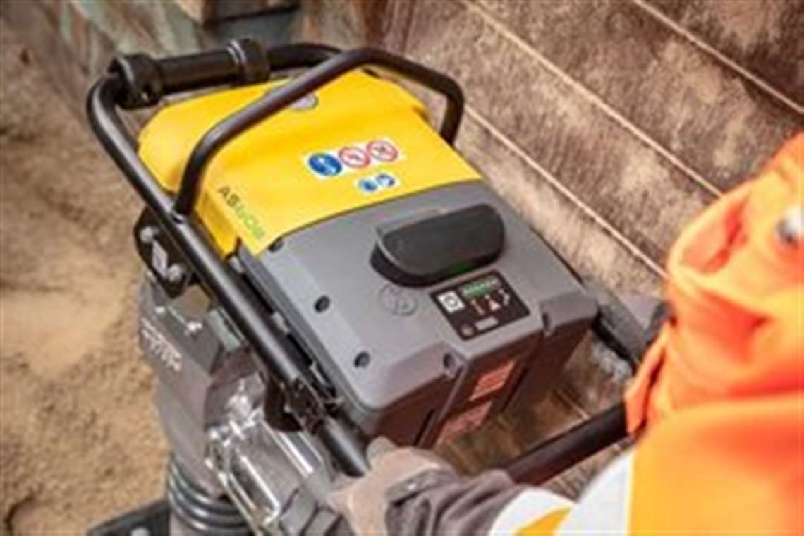 Wacker Neuson battery in rammer