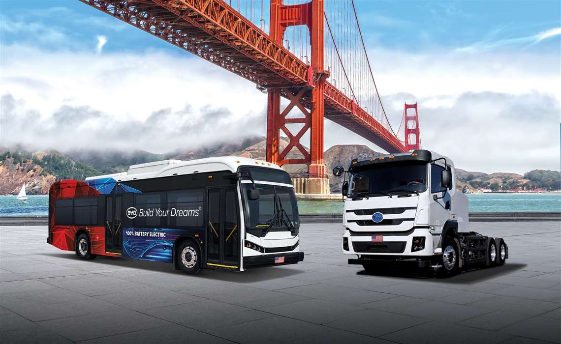 BYD electric vehicles