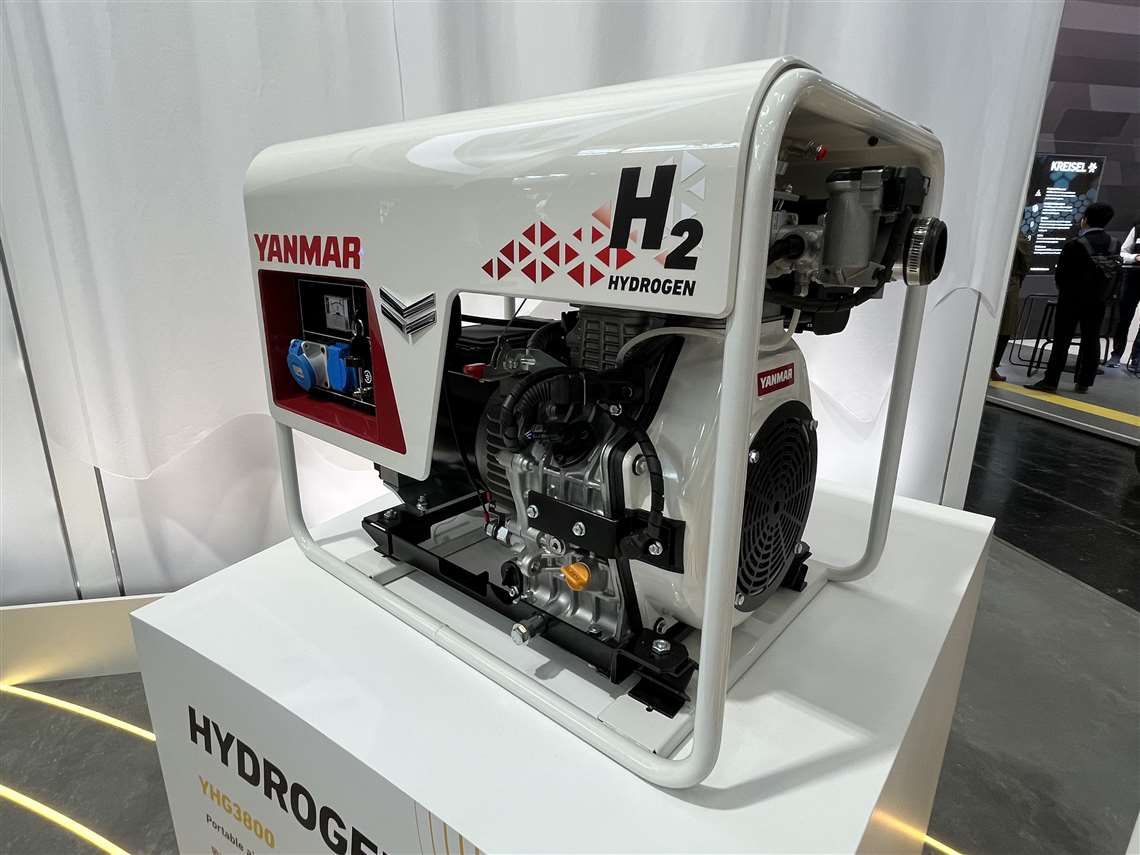 Yanmar's 50 Hz hydrogen portable generator concept