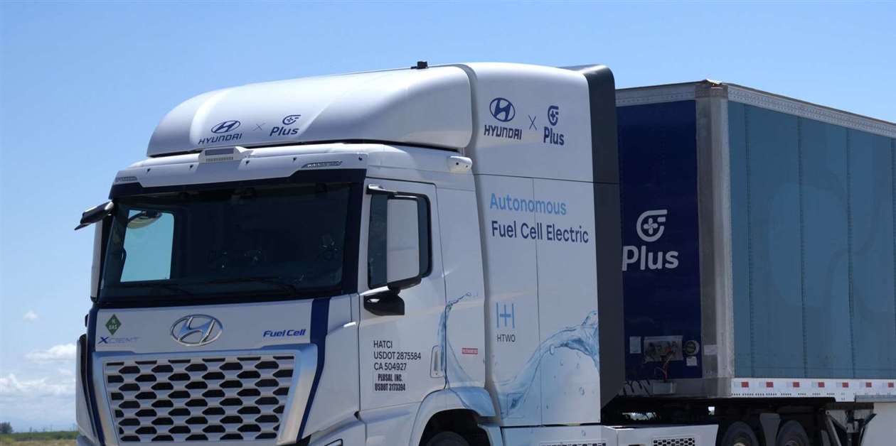 Hyundai and Plus Collaborate on Autonomous Hydrogen Fuel Cell Trucks for US Freight Network