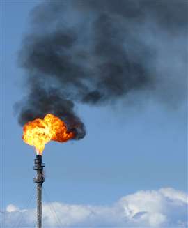 Gas flaring can remove harmful gases, but not eliminate harmful emissions