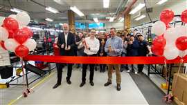 Ribbon cutting at new Sure Grip Controls facility