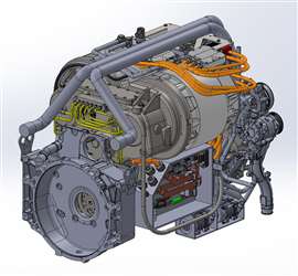 Schematic of electrified power project