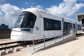 A carriage prototype on the Tel Aviv Red line