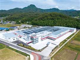 Takeuchi's new midi excavator plant in Japan. Photo: Takeuchi.