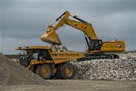 The Cat 395 Excavator 