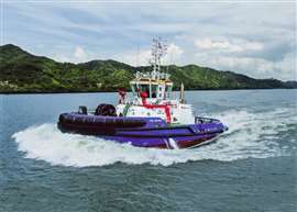 Hybrid drive tugboat