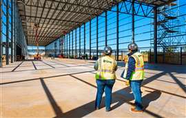 Employees of design-build firm Gray at a jobsite