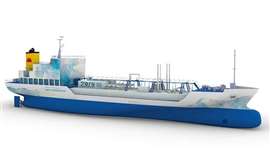 Hydrogen-fueled coastal vessel with electric propulsion