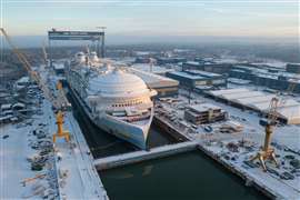 Icon of the Seas under construction