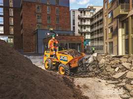 JCB’s battery-electric 1TE site dumper