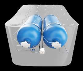 Hydrogen supply portion of the Kawasaki KHI fuel cell system