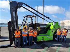 The first Wiggins Yard eBull at Port of San Diego