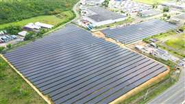 Solar power at Eaton manufacturing facility in Arecibo, Puerto Rico