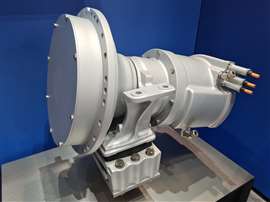 ZF Ecomix CMe electric drum mixer drive at Intermat 2024