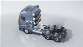 Caminhão Volvo com motor de combustão de hidrogênio