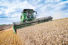 The John Deere T6 800 walker combine.