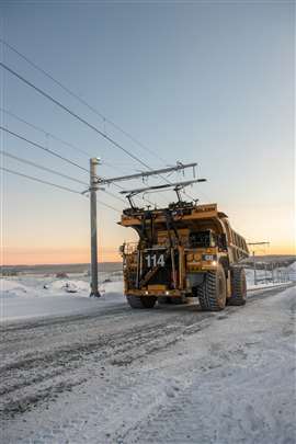 ABB battery system used in haul truck