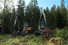 The first and 1000th Eco Log machines powered by Volvo Penta