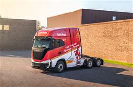 The two Nikola trucks to be the first Class 8 hydrogen fuel cell electric vehicles operated day-to-day in the state of Illinois, DHL and Diageo said.