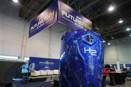 The Yamaha H2 outboard concept was on display at the 2024 Specialty Equipment Marketing Association (SEMA) show.