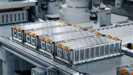 Lithium-ion battery modules for a typical electric vehicle application.