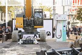 Hydrogen-powered construction machinery on display at bauma