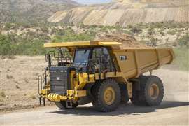 The Cat off-highway truck will feature two Iris LiDARs