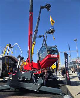 bauma, magni, telehandlers
