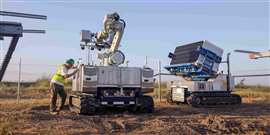 Rosendin's solar panel installation robot and PV module carrier