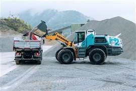 Liebherr's hydrogen-fuel wheel loader prototype