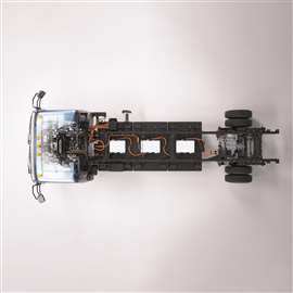 Battery packs positioned within chassis body