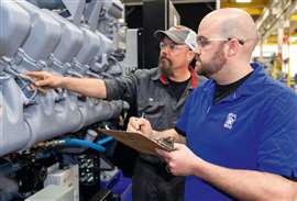 Fábrica de motores da Rolls-Royce Power Systems em Mankato, Minnesota.