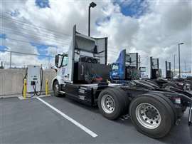 Zeem Solutions LAX Depot with fast charging for Class 8 electric vehicles