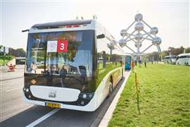 Ebusco 3.0 12m a reçu le label écologique au Busworld 2023 pour sa construction respectueuse de l'environnement