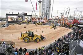 Exposiciones al aire libre en ConExpo-Con/Agg 2023. Imagen: ConExpo-Con/Agg