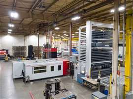 Portion of new floorspace area at Robinson facility in De Pere, Wisconsin