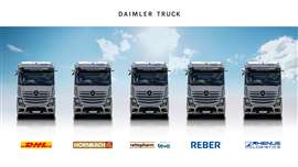 Daimler Truck entame la deuxième phase d'essais clients prévue pour les camions Mercedes-Benz GenH2 avec cinq entreprises partenaires.