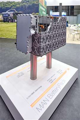 MAN battery packs can support full electric and hybrid powertrains