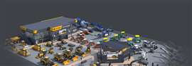 Gemeinsamer Stand von John Deere und der Wirtgen Group auf der ConExpo-Con/Agg 2026
