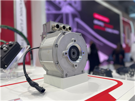 Motor eléctrico de baja tensión Editron EM-PMI-180 de 48 V en Agritechnica 2025