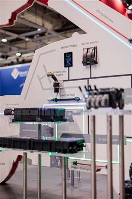 Ejemplo de solución de suministro de energía en el stand de Danfoss en Agritechnica 2025