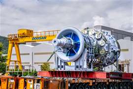 Turbina de gas de 380 MW para servicios públicos desarrollada por Doosan Enerbility