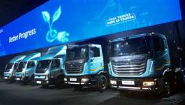 I camion Tata Azura all'evento di lancio