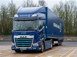 DAF New Generation XF truck used in Channel Tunnel crossing