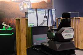 elobau Robust Joystick JE Simulator at ConExpo-Con/Agg 2026