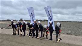 Guests at the ProLogium groundbreaking included senior French government ministers