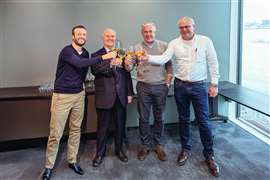 Amedeo Morello, Alain Faymonville and others marking the acquisition in style