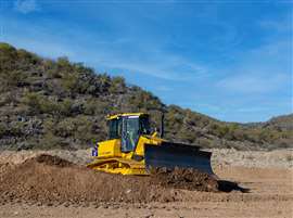 Il D61PXi è uno dei due nuovi dozer che Komatsu presenterà in anteprima al ConExpo 2026 (Immagine: Komatsu)